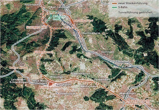 Stuttgart 21 and new WendlingenUlm Route tunnel