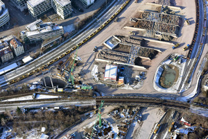  The construction logistics area C near the northern intermediate access point of the Bad Cannstatt Tunnel
 