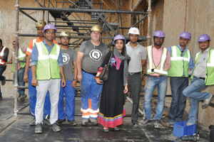  	The Robbins and CEC crew, pictured during the first TBM launch in May 2015  