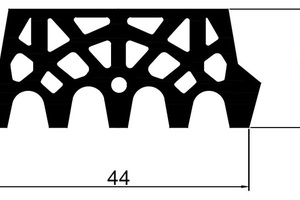  1	The CTS 44/20 „AVT“ profile for the Albvorland Tunnel 