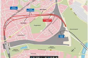  Streckenführung des Tunnels Bad Cannstatt 