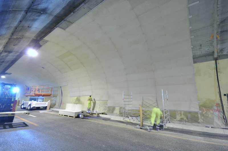 Cement Based Glass Fibre Reinforced Tunnel Fire Protection Boards
