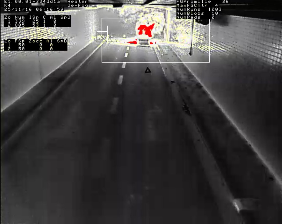 Thermal Fire Detection System in the Krohnstiegtunnel tunnel