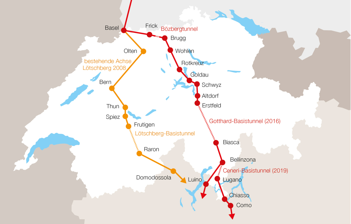 Neubau Bözbergtunnel: Bauliche Maßnahmen beim Tunnelbau im quellfähigen