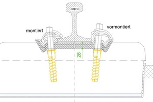  Height-adjustable system LVT Special with raised shoulders 