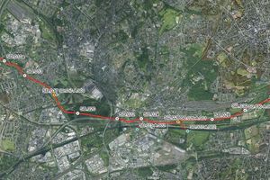  2	Trasse des Abwasserkanals Emscher in BA 40  