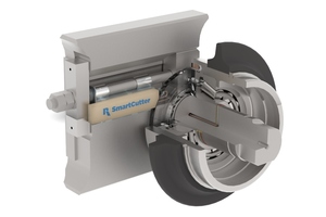  	SmartCutter utilizes an electronic sensor that mounts onto each cutter wedge bolt. The sensor transmits data to a receiver in the cutterhead. It measures several variables including vibration, temperature and rotation 