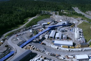  5	Dank der hohen Vortriebsleistungen der Doppelschild-Technologie können alle Tunnelarbeiten von einer zentralen Großbaustelle aus gesteuert und ausgeführt werden 