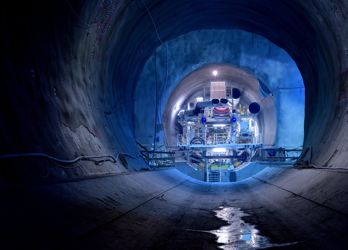 Semmering Base Tunnel TBM Start in Contract Section 2.1 tunnel