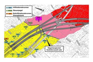  	Layout of the Central Station South access area 