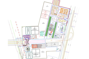  	Basic plan of the site installation yard over 2 000 000 m² 