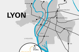  In Lyon bauen Implenia und Demathieu Bard das Los GC 01 der Erweiterung der Metrolinie B. Baustart ist voraussichtlich im Herbst 2018 