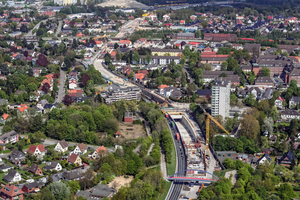  Der Tunnel durchläuft ein innerstädtisches Umfeld auf einer Länge von 1,8 km. Peri entwickelte mit seinen Ingenieuren das Schalungs- und Gerüstkonzept für das komplexe Projekt 