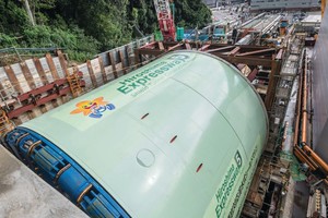  The Robbins TBM for the Hiroshima Expressway Line 5 project launched on September 18, 2018 