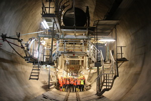  Excursion group at the Filder Tunnel 