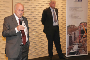  Geoconsult Group founder Prof. Johann Golser (left) welcomes the guests together with Dr. Oskar Sigl (right), Managing Director, Geoconsult Asia Singapore 