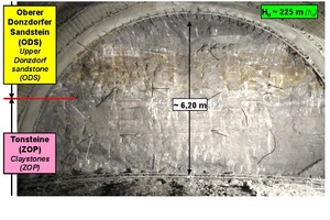  11	Eastern tube, photograph of the temporary face at tunnel meter 709.4 