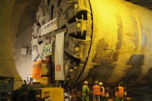  Tunnel boring machine „SUSE“ on the way to the fourth drive in the Fílder Tunnel 