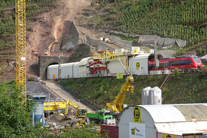  Der Petersbergtunnel wird derzeit saniert – und das bei laufendem Betrieb 