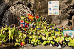  On February 26, 2019, the site crew celebrated the final double breakthrough of the two TBMs “Anna” and “Magda” at the Follo Line in Norway. This successful completion of the project represents a milestone for tunnel boring machines in a country that has so far been relying primarily on conventional drill and blast tunnelling 