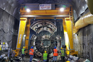  After an Onsite First Time Assembly (OFTA) underground, the Crossover TBM launched in summer 2016 to finish the last section of the Gerede water tunnel in an unusually challenging geology 