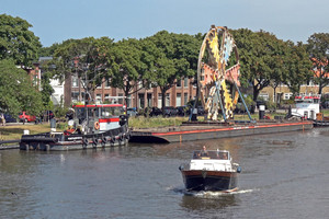  7	Transport of the cutting wheel back to the launching shaft by water 