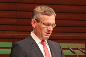  Stefan Maurhofer, Präsident der Swiss Tunnelling Society, begrüßte die Gäste des 18. Swiss Tunnel Congress 