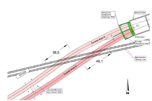  10	Undercrossing the railway line west of Depot portal, plan 