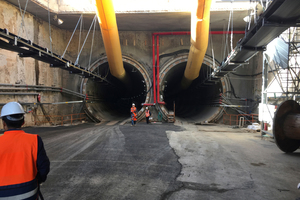  9	View towards the tunnels at Depot portal 