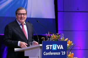  Former German Chancellor Gerhard Schröder gave the Opening Lecture at the STUVA Conference 2019 