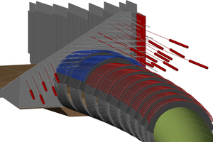  2	3D model of pipe roof umbrella drive and situation at the portal wall 