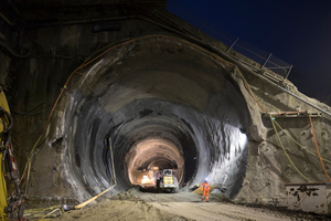  3	Portal wall starting cut in Schinznach with soft ground drive 