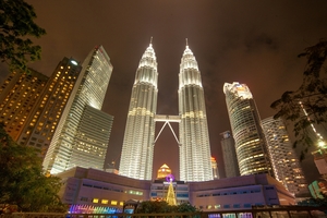  Petronas Towers close to the WTC 2020 venue Kuala Lumpur Convention Centre (KLCC) 