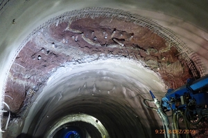  12 | Construction of the final roof area of the railway tunnels in the zone with circular cross-section 