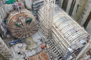  13 | Außenansicht der Überdruck-„Glocke“ im Lüftungsschacht 