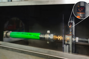  Pressure test of the improved hose with 160 bar without any complaints 