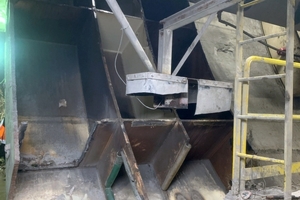 Die Bohrkopfträgerschale nach vollständiger Demontage und erfolgtem Vorschub, einem „Abhäuten“ der Schale, die im Tunnel belassen wurde 