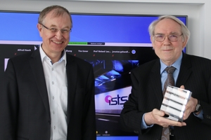  Prof. Dr.-Ing. Roland Leucker (on the left) handed over the ISTSS Achievement Award to Prof. Dr.-Ing. Alfred Haack 