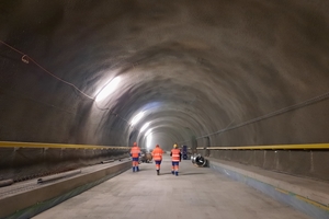  3 | Tunnel de Leb (Schweiz, 2021): Spritzbeton als endgültiger Ausbau 