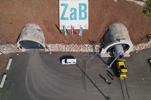  The railway tunnel portal area of the ZaB 