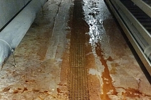  <span class="zahl_bildunterschrift">10</span> | Deposits in the service duct of the Eyholz Tunnel 