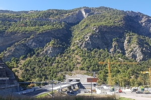  9 | Brückenbauwerk zwischen den Tunnel Visp und Eyholz der A9 im Kanton Wallis 