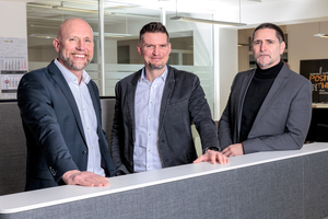  The management of Bung-PEB Tunneling Engineers in Dortmund (from left): Carsten Peter, Dennis Edelhoff, Matthias Bauer 