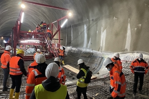  	Tunnelbau hautnah: Spannende STUVA-Exkursionen am dritten Tag wie hier bei der exklusiven Baustellenbesichtigung im Arlinger Tunnel 