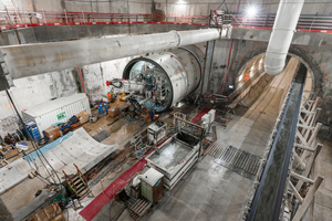  2 | Startschacht für zwei von sechs TBM des Bauloses 16-1 der Schnellbahnlinie Grand Paris Express, Frankreich 