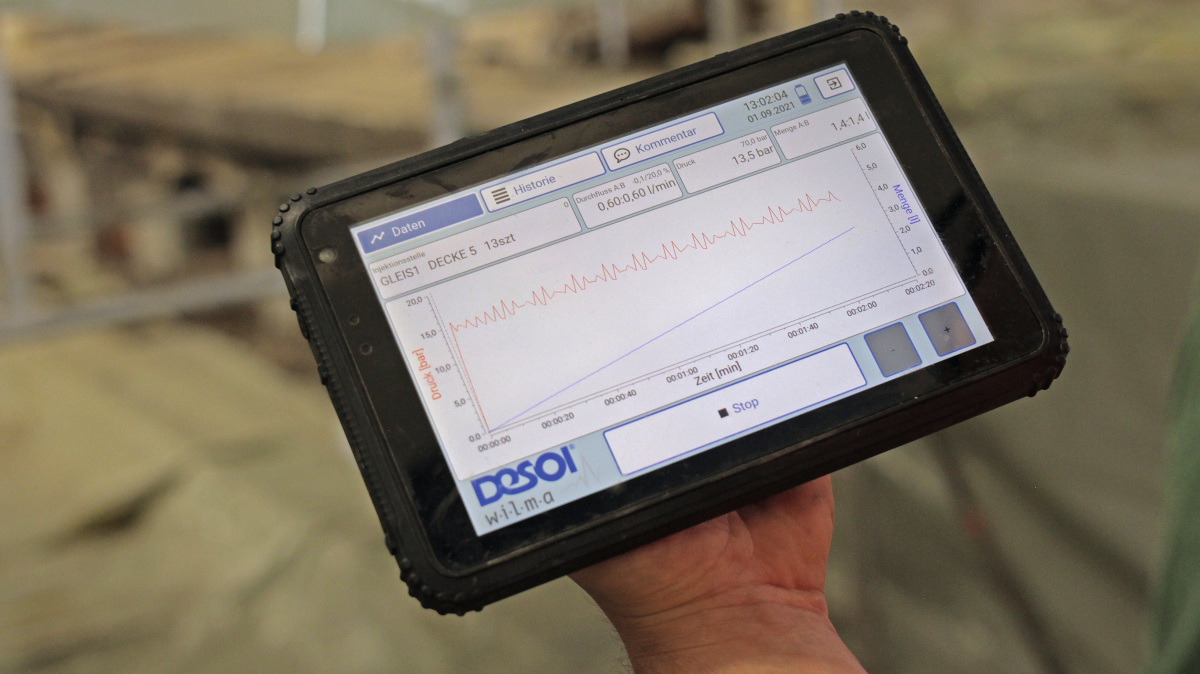 DESOI w.i.l.m.a. – Wireless Injection Logging Monitoring Assistent - tunnel