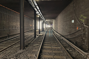  Eine große Herausforderung: Der Tunnel, durch den die U3 seit über 100 Jahren fährt, musste saniert und an einigen Stellen abgedichtet werden  