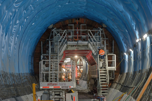  	Ortbeton-Schalung für bergmännisch gebaute Tunnel 