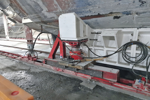  14	Shield cradle and hydraulic skidding system 