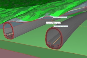  9	Application of the ground model regarding the tunnels 